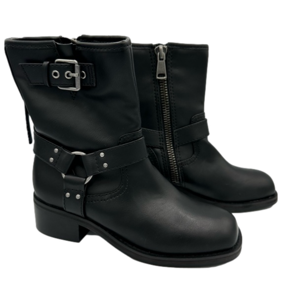 OPEN EDIT Women’s Rylan Zip black Moto Biker boots booties size 7M black